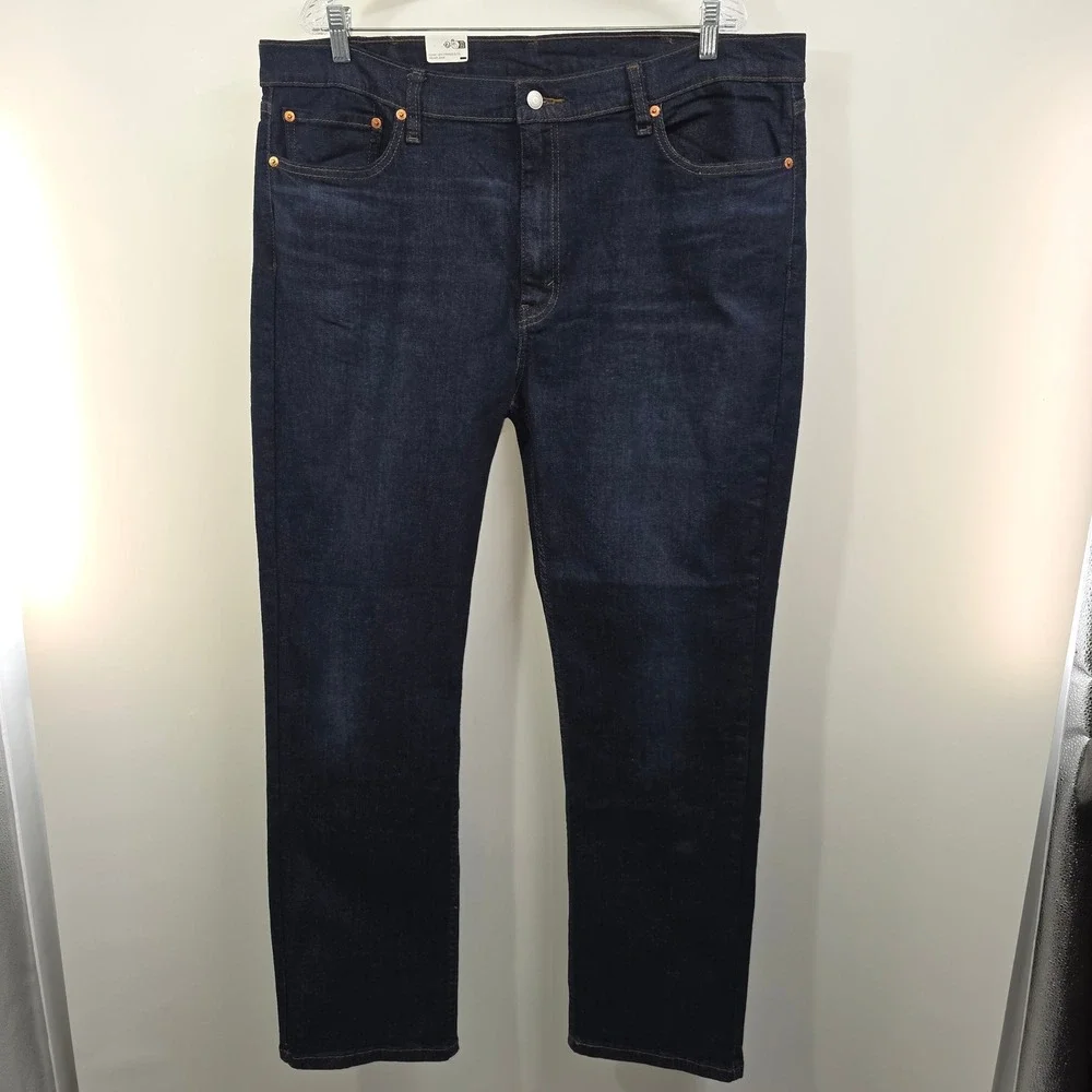 Levi's 514 Men's Jeans 40x32 Straight Fit Dark Wash Stretch NWT NEW